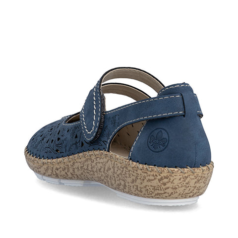 Rieker 44872-14 Jeans Womens Casual Comfort Touch Fastening Leather Shoes