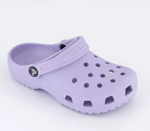 Crocs Classic Clog Lavender Kids Boys Girls Croslite Casual Comfy Lightweight Beach Slip On Shoes