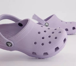 Crocs Classic Clog Lavender Kids Boys Girls Croslite Casual Comfy Lightweight Beach Slip On Shoes