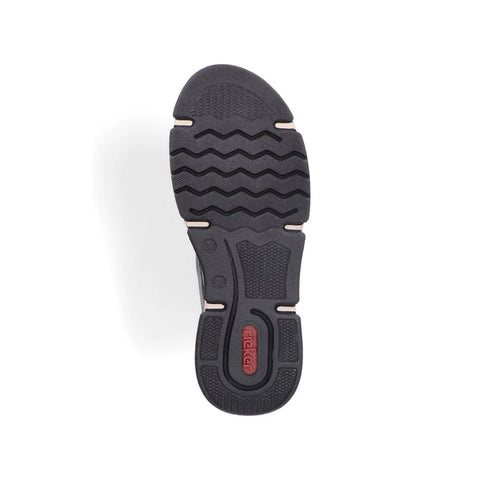 Rieker 45920-54 Tanne Green Womens Comfy Lace and Zip Ankle Boots