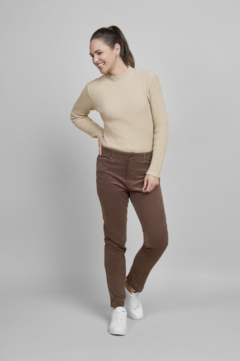 Pinns 467T Brown Corduroy Jean Style Trousers