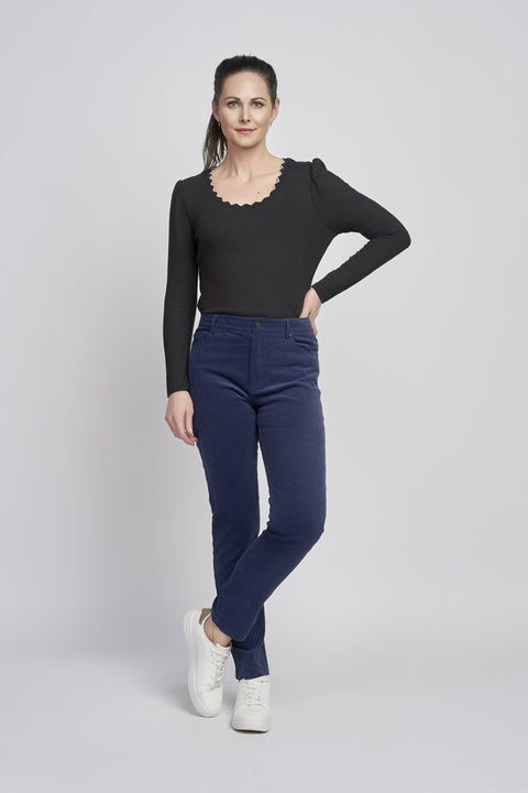 Pinns 467T Navy Corduroy Jean Style Trousers