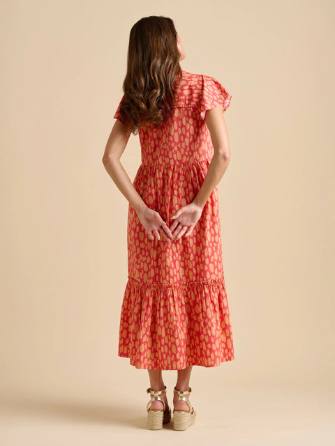 Brakeburn Sundown Maxi Dress Coral
