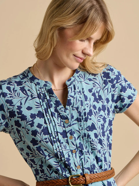 Brakeburn Shadow Floral Midi Dress