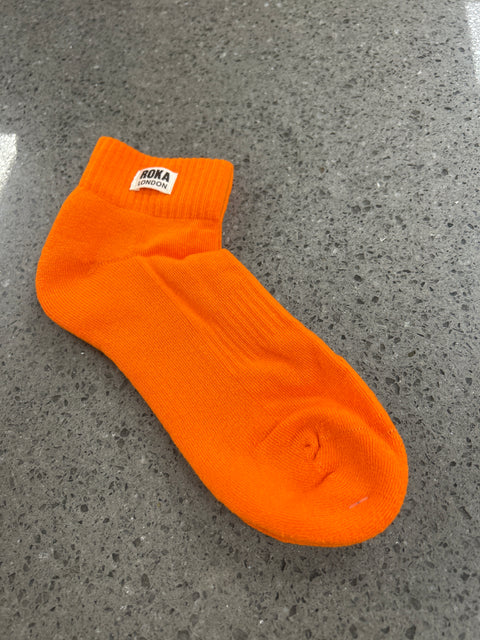 Roka Wembley Jaffa Orange Organic Cotton Super Comfy Stylish Socks