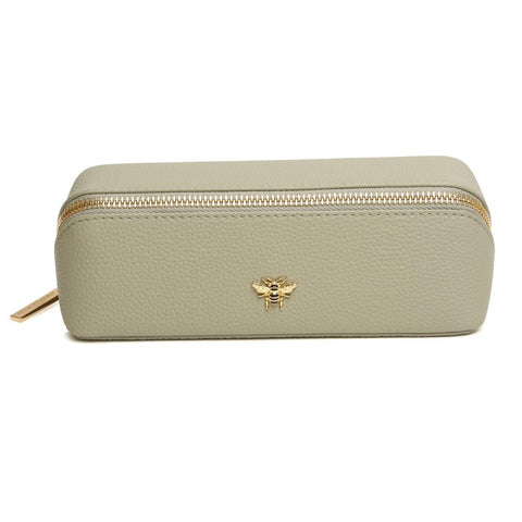 Alice Wheeler Small Train Case Pistachio