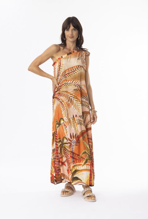 Escape By OQ Martina Off Shoulder Dress Print 30123