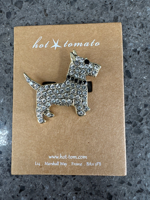 BR - Cutie Westie - Antique Gold / Clear