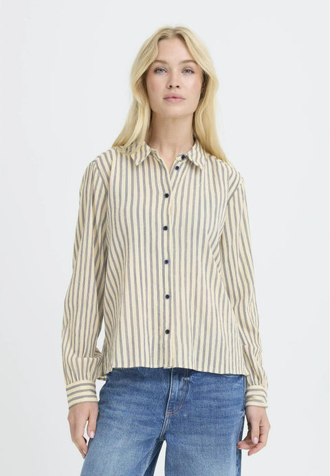 B.YOUNG BYGABY LS SHIRT 20818448 MEDIEVAL BLUE