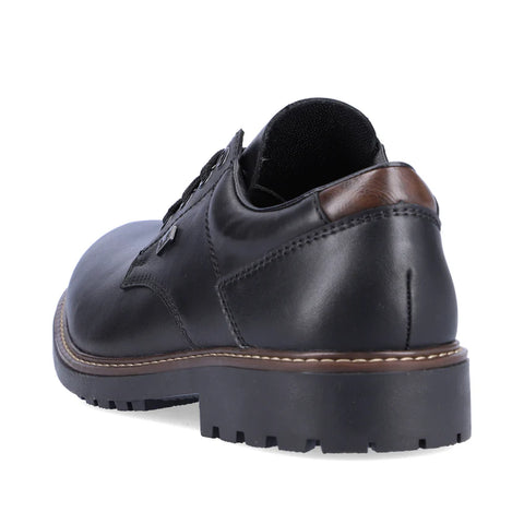 Rieker F4611-00 Black Mens Water Repellent Casual Comfort Lace Up Shoes