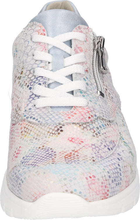 Waldlaufer 626K02 322 299 K-Ramona May Maystretch Bronx Multi Sky Womens K Fitting Lace Up Zip Up Shoes