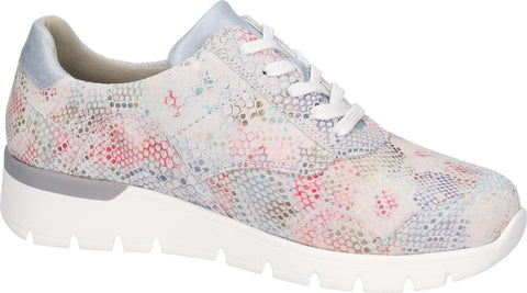 Waldlaufer 626K02 322 299 K-Ramona May Maystretch Bronx Multi Sky Womens K Fitting Lace Up Zip Up Shoes