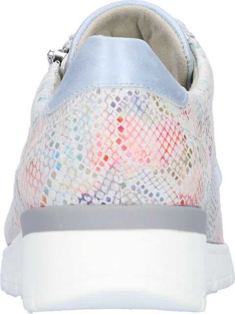 Waldlaufer 626K02 322 299 K-Ramona May Maystretch Bronx Multi Sky Womens K Fitting Lace Up Zip Up Shoes