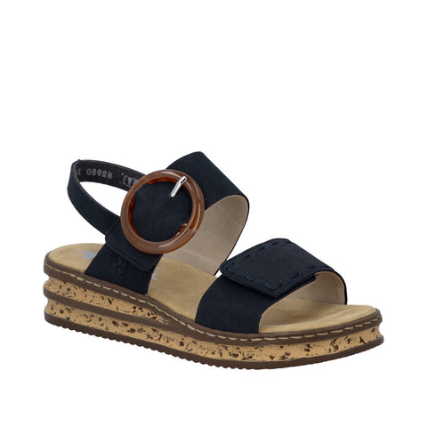 Rieker 62950-14 Pazifik Casual Comfort Slingback Platform Wedge Sandals