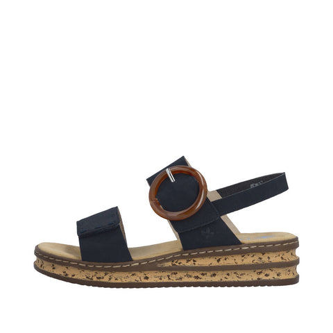 Rieker 62950-14 Pazifik Casual Comfort Slingback Platform Wedge Sandals