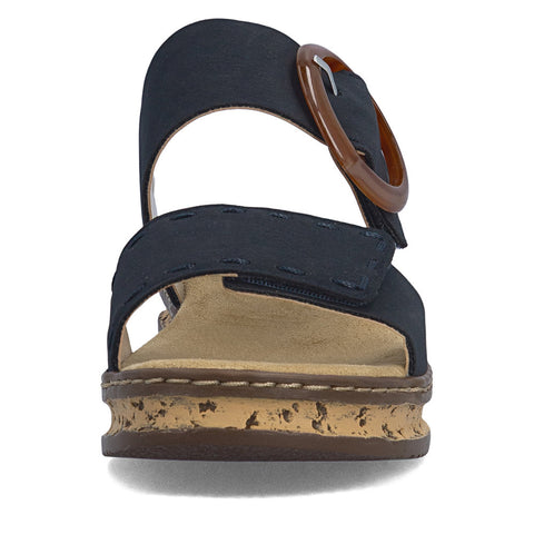 Rieker 62950-14 Pazifik Casual Comfort Slingback Platform Wedge Sandals