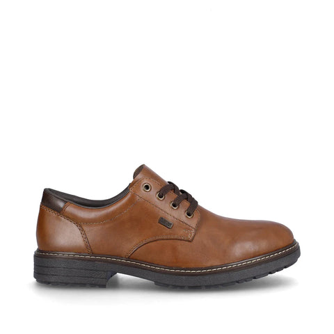 Rieker 33101-24 Brown Mens Water Repellent Casual Comfort Lace Up Shoes