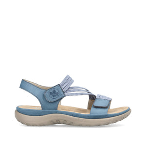 Rieker 64870-14 Jeans Womens Casual Comfort Touch Fastening Sling Back Sandals