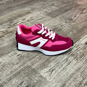 Refresh 171664 Fuchsia Womens Sporty Laces Up Trainers