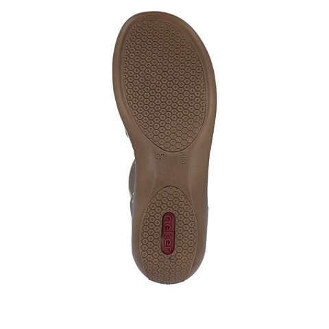 Rieker 65918-64 Beige Womens Casual Comfort Slingback Sandals