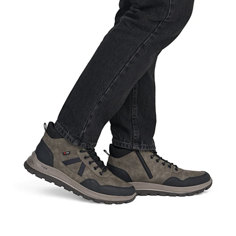 Rieker B8120-25 Brown Mens Water Resistant Casual Comfort Ankle Boots