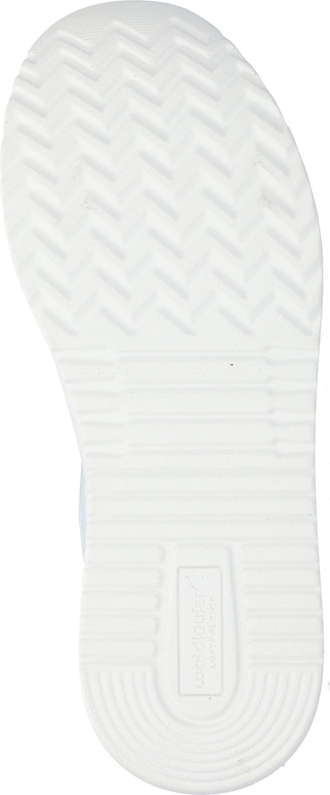 Waldlaufer 669K01 503 663 K-Luana Vega Fume Turbostretch Weiss Silber Womens K Fitting Zip Up Lace Up H Fitting Trainers