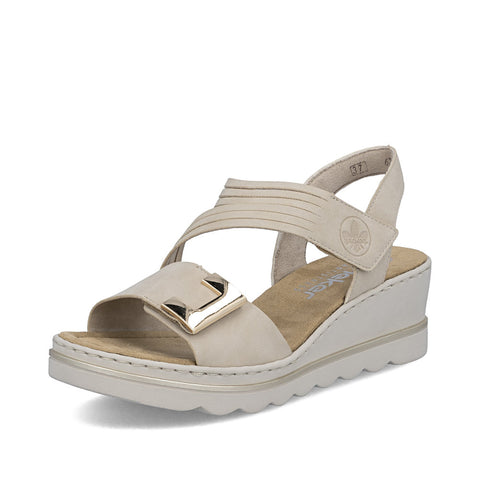 Rieker 67410-62 Beige Womens Casual Comfort Slingback Sandals