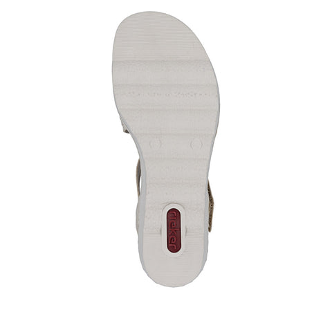 Rieker 67410-62 Beige Womens Casual Comfort Slingback Sandals