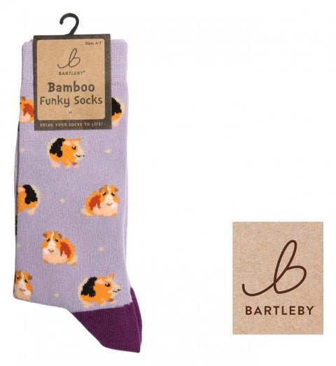 Bartleby Guinea Pigs Womens Funky Bamboo Socks