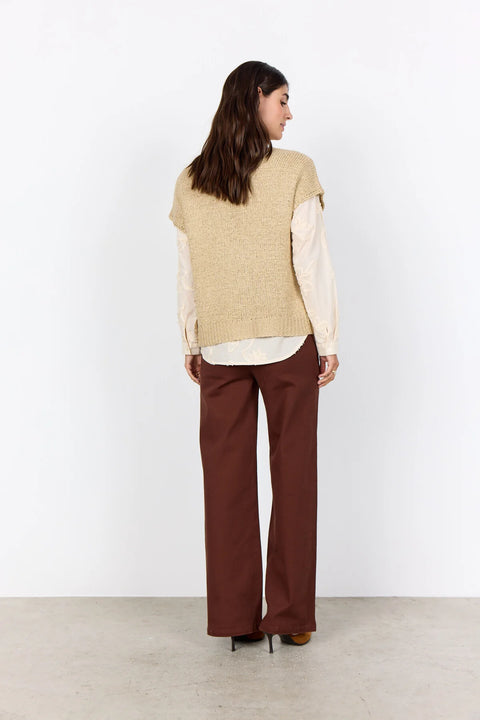 Soya Concept Carynn 1 Waistcoat Sand