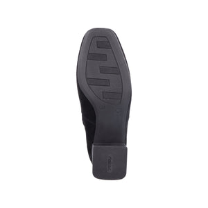 Rieker 70971-00 Black Womens Comfort Heeled Sock Boots