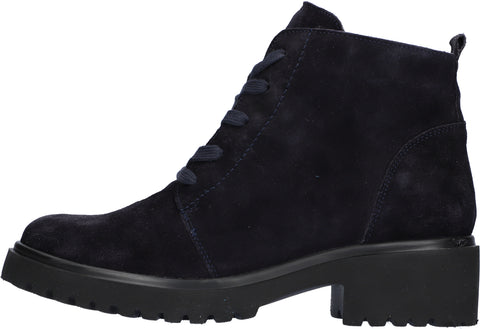 Waldlaufer 716807 195 194 H-Luise Navy Womens Wide Fitting Ankle Boots