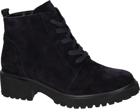 Waldlaufer 716807 195 194 H-Luise Navy Womens Wide Fitting Ankle Boots