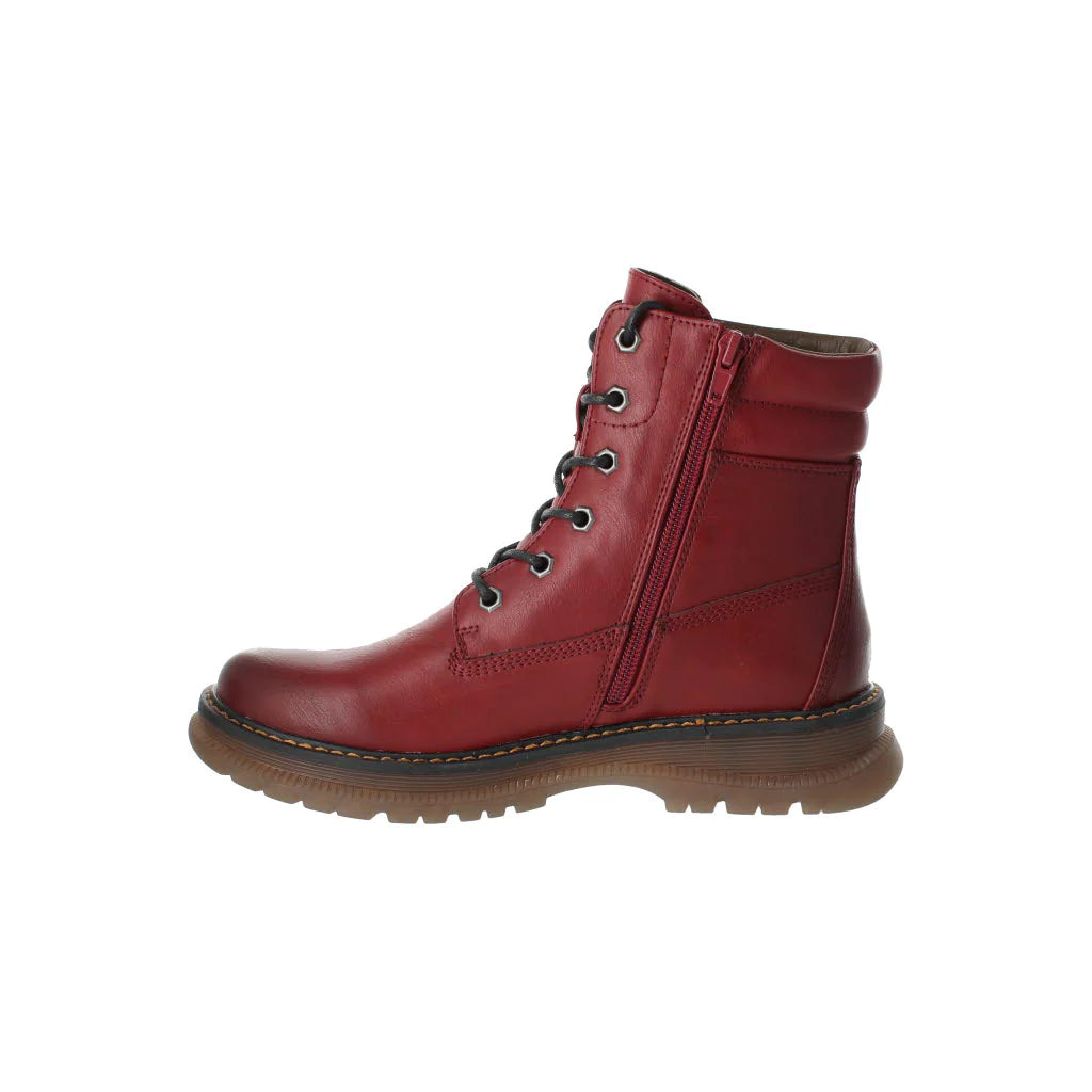 Josef seibel red ankle boots top