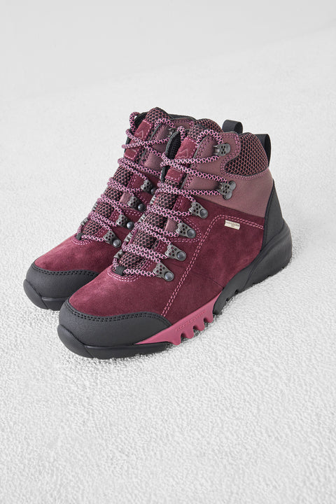 Waldlaufer 787974 100 015 H-Amiata Rubber Order Rea Sportnet Huckleberry Womens H Fitting Lace Up Waterproof Walking Boots