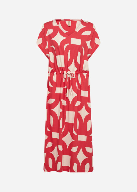 Soya Concept Felicity AOP 543 Dress Red