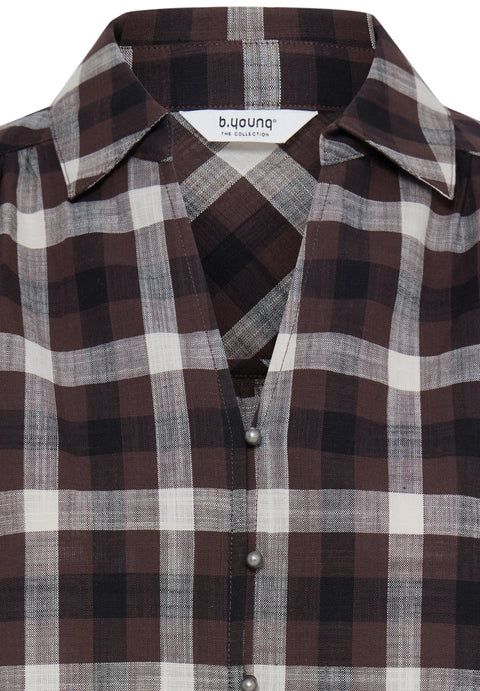 B.Young Womens 20819338 BYFLANNY Java Check Cotton Shirt