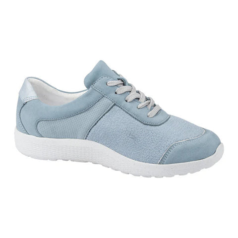 Waldlaufer 815M01 408 267 M-IRA Denver Bronx Minileos Sky Womens M Fitting Nubuck/Stretch and Lace Up Zip Up Shoes