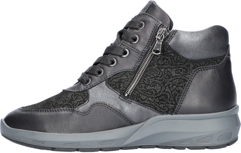 Waldlaufer 831802 501 001 M-Tonia Nappa Cupido Bronx 2xNap Schwarz Womens M Fitting Ankle Boots
