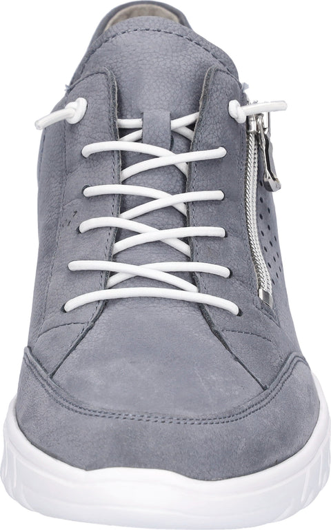 Waldlaufer 916003 101 206 H-Birdy Ausi Jeans Womens H Fitting Elastic Lace and Zip Fastening Trainers