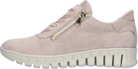 Waldlaufer 916010 189 088 H-Birdy Calli Pietra Womens H Fitting Elastic Lace and Zip Fastening Trainers