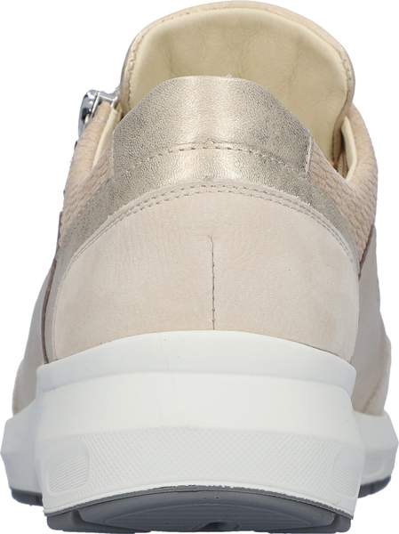 Waldlaufer 831004 500 698 M-Tonia Ausi Fume Master Gio Perl Lightgold Sand Womens M Fitting Zip Up Lace Up H Fitting Leather Trainers