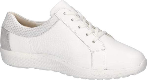 Waldlaufer 634002 317 663 K-Ira Hirsch Doti Bufa Weiss Silber Wome K Fitting Zip Up Lace Up H Fitting Trainers
