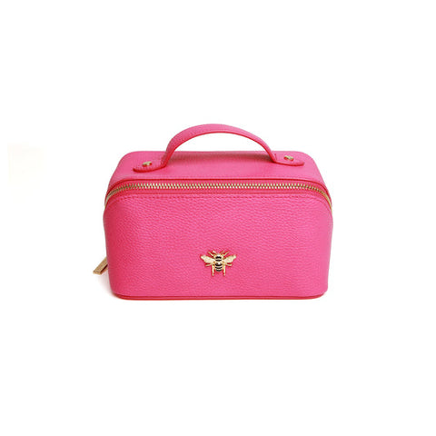 Alice Wheeler Hot Pink Mini Train Case