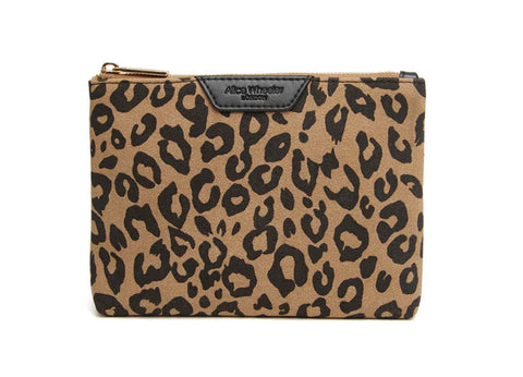 Alice Wheeler Pouch Leopard Dark