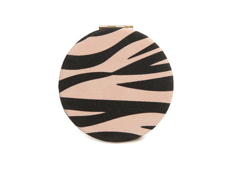 Alice Wheeler Mirror Compact Zebra Print AW0338