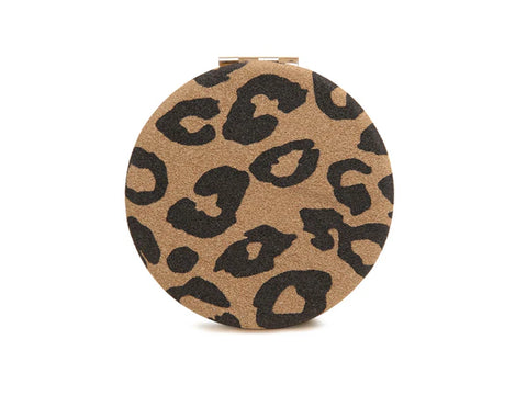 Alice Wheeler Mirror Compact Leopard Dark AW0339