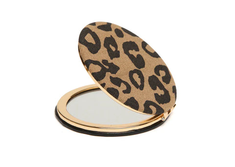 Alice Wheeler Mirror Compact Leopard Dark AW0339