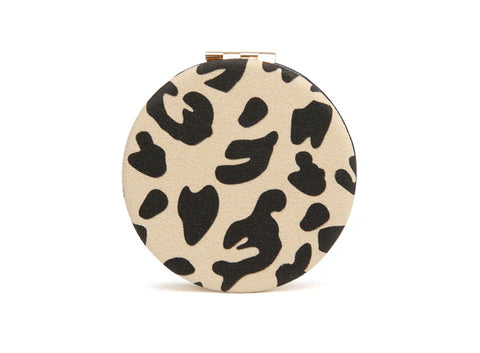 Alice Wheeler Mirror Compact Leopard Light AW0340