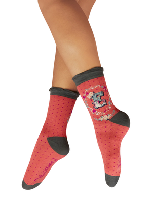 Powder Alphabet  Socks